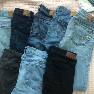 American Eagle, Hollister, A&F Jeans